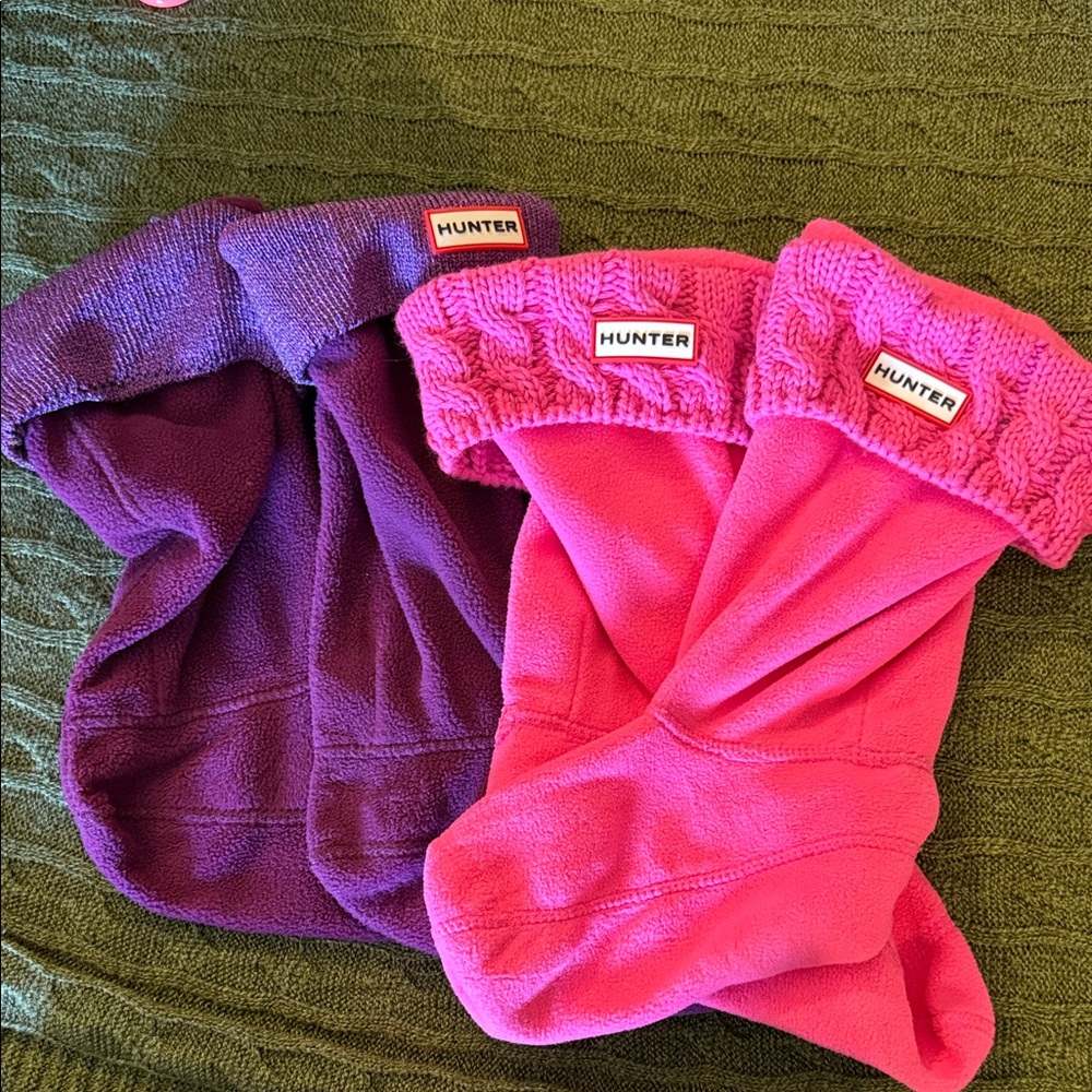 Hunter Vibrant Pink and Rich Purple Boot Socks